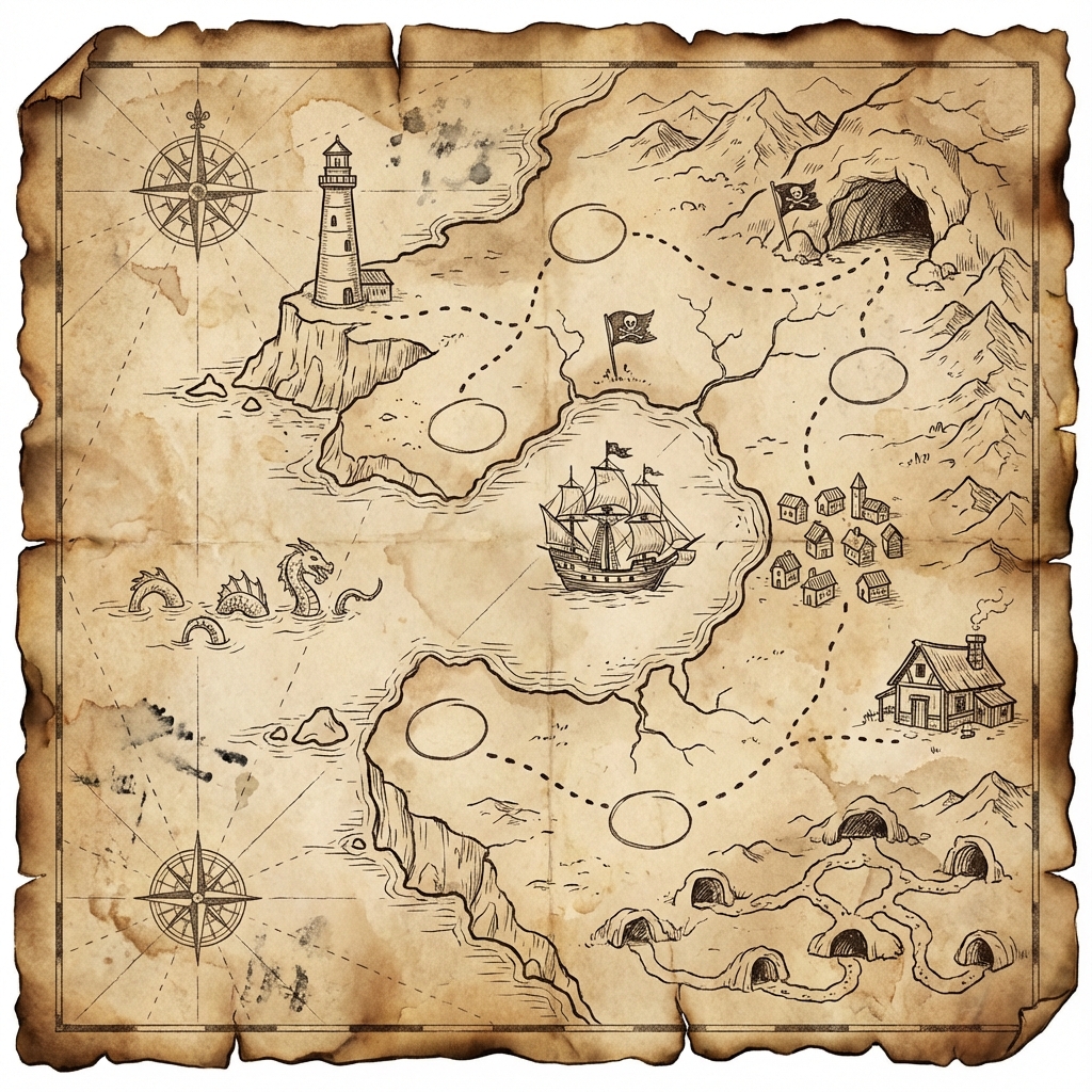 One-Eyed Willy's Treasure Map